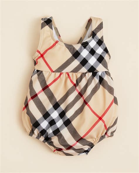 baby shower burberry shirt|baby girl burberry bathing suit.